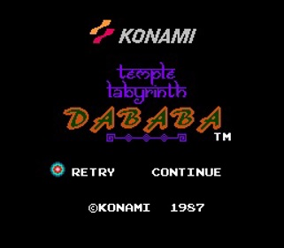 Meikyuu Jiin Dababa - Screenshot - Game Title (World) - 256x224