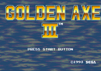 Golden Axe III - Screenshot - Game Title (World) - 640x448