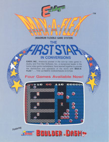 Boulder Dash (1984) - Advertisement Flyer - Front (North America) - 850x1101