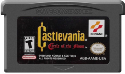 Castlevania: Circle of the Moon - Cart - Front (North America) - 594x355