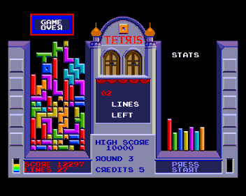 Tetris 1200 - Screenshot - Game Over (Europe) - 720x574
