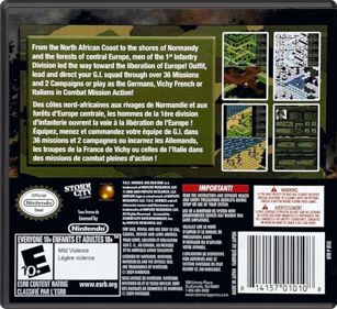 T.A.C. Heroes: Big Red One - Box - Back - Reconstructed (North America) - 774x708