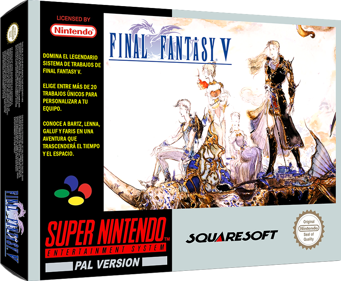 Final Fantasy V - Box - 3D (Spain) - 897x738