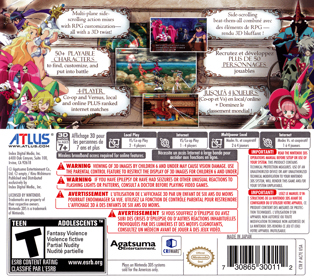 Code of Princess - Box - Back (North America) - 1400x1249
