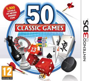 50 Classic Games 3D - Box - Front (Europe) - 1535x1376