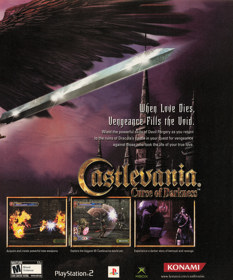 Castlevania: Curse of Darkness - Advertisement Flyer - Front (United States) - 1831x2200
