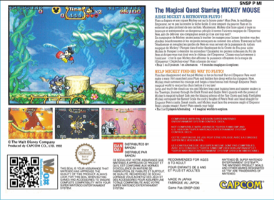 The Magical Quest Starring Mickey Mouse - Box - Back (France) - 680x497