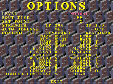 Battle Arena Toshinden - Screenshot - Game Select (World) - 640x480