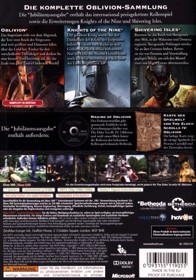 The Elder Scrolls IV: Oblivion (5th Anniversary Edition) - Box - Back (Germany) - 499x712