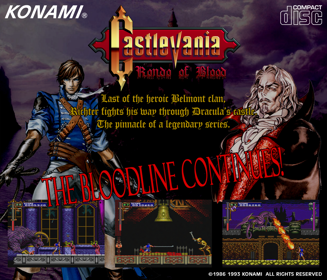 Akumajou Dracula X: Chi no Rondo - Fanart - Box - Back (North America) - 1620x1388