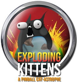 Exploding Kittens: A Pinball Cat-astrophe - Fanart - Cart - Front (World) - 887x943