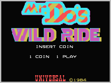 Mr. Do's Wild Ride - Screenshot - Game Title (World) - 256x192
