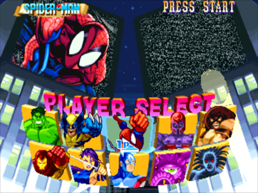 Marvel Super Heroes - Screenshot - Game Select (World) - 1440x1080