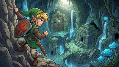Zelda II: The Adventure of Link - Fanart - Background (World) - 1920x1080