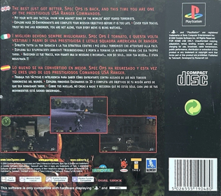 Spec Ops: Ranger Elite - Box - Back (Europe) - 765x680