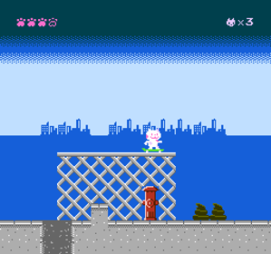 Skate Cat - Screenshot - Gameplay (World) - 256x240