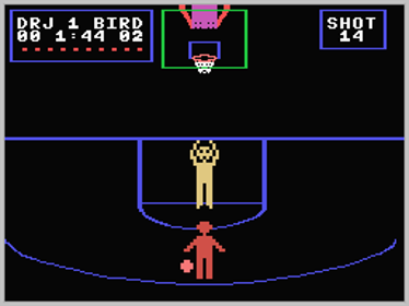 Julius Erving and Larry Bird Go One-on-One - Screenshot - Gameplay (North America) - 256x192