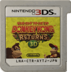 Donkey Kong Country Returns 3D - Cart - Front (Japan) - 909x921