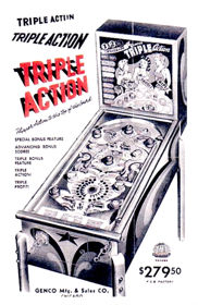 Triple Action (Genco) - Advertisement Flyer - Front (North America) - 745x1148