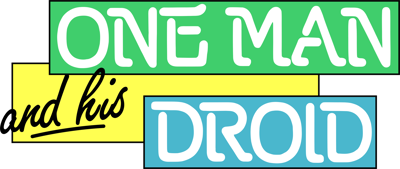 One Man and his Droid - Clear Logo (United Kingdom) - 2400x1015