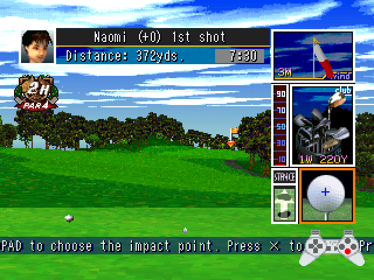 Tecmo World Golf - Screenshot - Gameplay (World) - 640x480