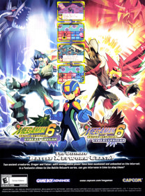 Mega Man Battle Network 6: Cybeast Falzar - Advertisement Flyer - Front (United States) - 1635x2200