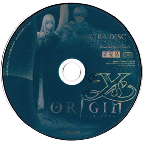 Ys Origin - Disc (Japan) - 500x500
