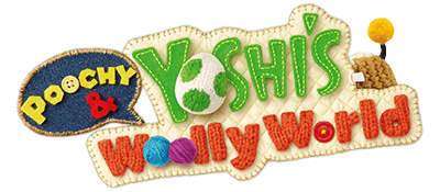 Poochy & Yoshi's Woolly World - Clear Logo (null) - 400x175