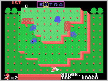 Mr. Do! Run Run - Screenshot - Gameplay (World) - 256x192