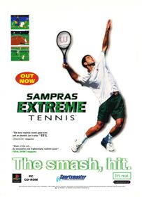 Sampras Extreme Tennis - Advertisement Flyer - Front (United Kingdom) - 1597x2200