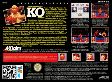 George Foreman's KO Boxing - Box - Back (Europe) - 680x497