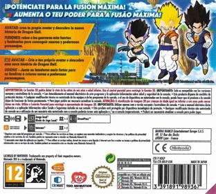Dragon Ball Fusions - Box - Back (Europe) - 891x800