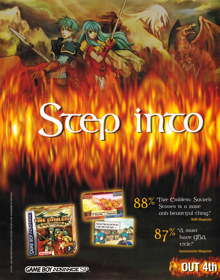 Fire Emblem: The Sacred Stones - Advertisement Flyer - Front (United Kingdom) - 1728x2200