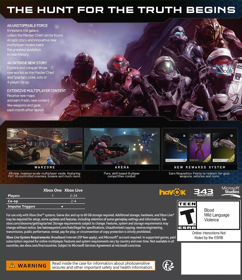 Halo 5: Guardians - Box - Back (North America) - 1132x1312