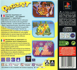 Q*bert - Box - Back (Spain) - 1493x1360