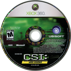 CSI: Hard Evidence - Disc (North America) - 784x788
