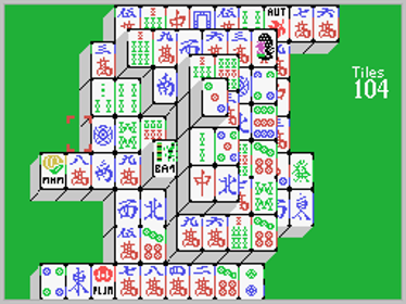 Mahjong Solitaire - Screenshot - Gameplay (World) - 256x192