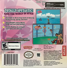 Totally Spies! 2: Undercover - Box - Back (North America) - 764x772