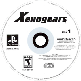 Xenogears - Fanart - Disc (North America) - 600x600