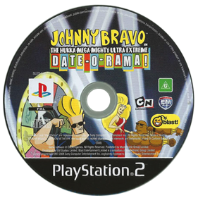 Johnny Bravo in The Hukka-Mega-Mighty-Ultra-Extreme Date-O-Rama! - Disc (Europe) - 455x455