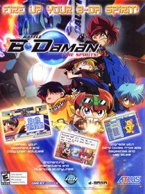 Battle B-Daman: Fire Spirits! - Advertisement Flyer - Front (United States) - 1641x2200