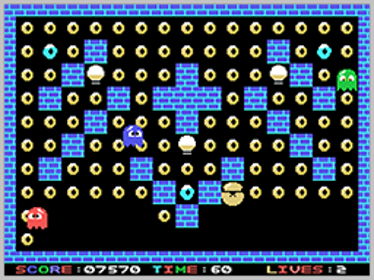 Donuts Man - Screenshot - Gameplay (World) - 256x192