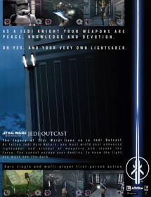 Star Wars: Jedi Knight II: Jedi Outcast - Advertisement Flyer - Front (United Kingdom) - 2459x3200
