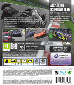 Gran Turismo 5: Academy Edition - Box - Back (Europe) - 1544x1776
