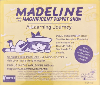 Madeline and the Magnificent Puppet Show - Box - Back (North America) - 1271x1080