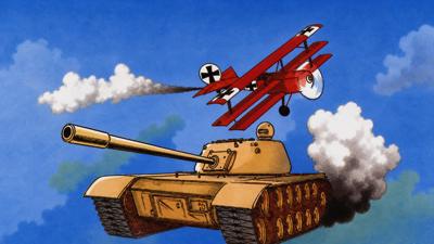 Red Baron / Panzer Attack - Fanart - Background (North America) - 2560x1440