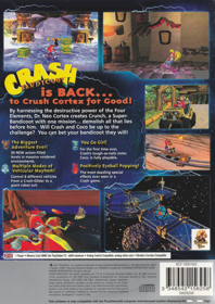 Crash Bandicoot: The Wrath of Cortex - Box - Back (United Kingdom) - 1512x2142