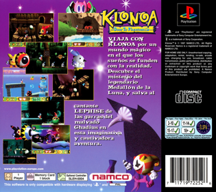 Klonoa: Door to Phantomile - Box - Back (Spain) - 1623x1447
