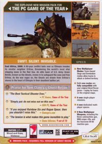 Tom Clancy's Ghost Recon: Desert Siege - Box - Back (North America) - 567x800