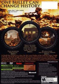 Sniper Elite - Box - Back (North America) - 640x910